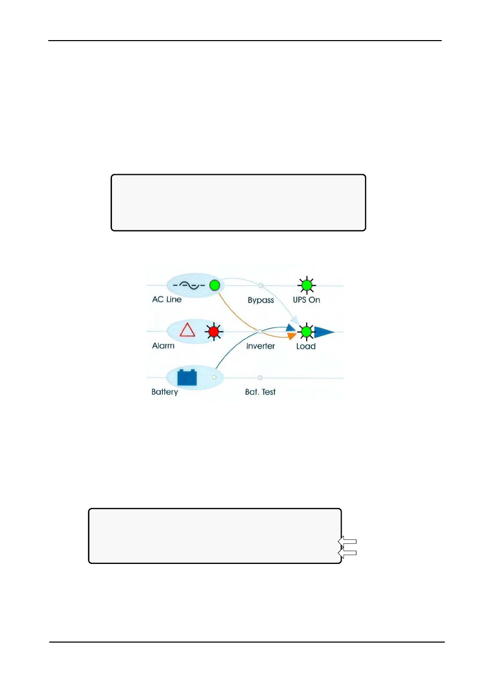 Power+ routine start-up, 1 start-up after shutdown, Power | Routine start, Start-up after shutdown, Figure 76: main screen after a power shutdown, Figure 78: main screen at power-up | MaxPower Corp Gamatronic Power+ M50-RM User Manual | Page 82 / 192