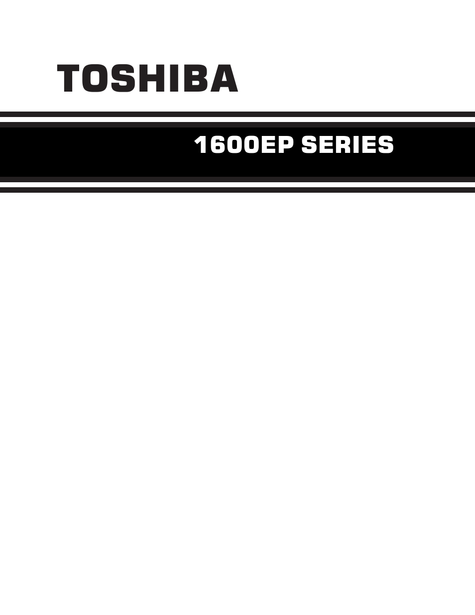 MaxPower Corp Toshiba 1600XP Series User Manual | 6 pages