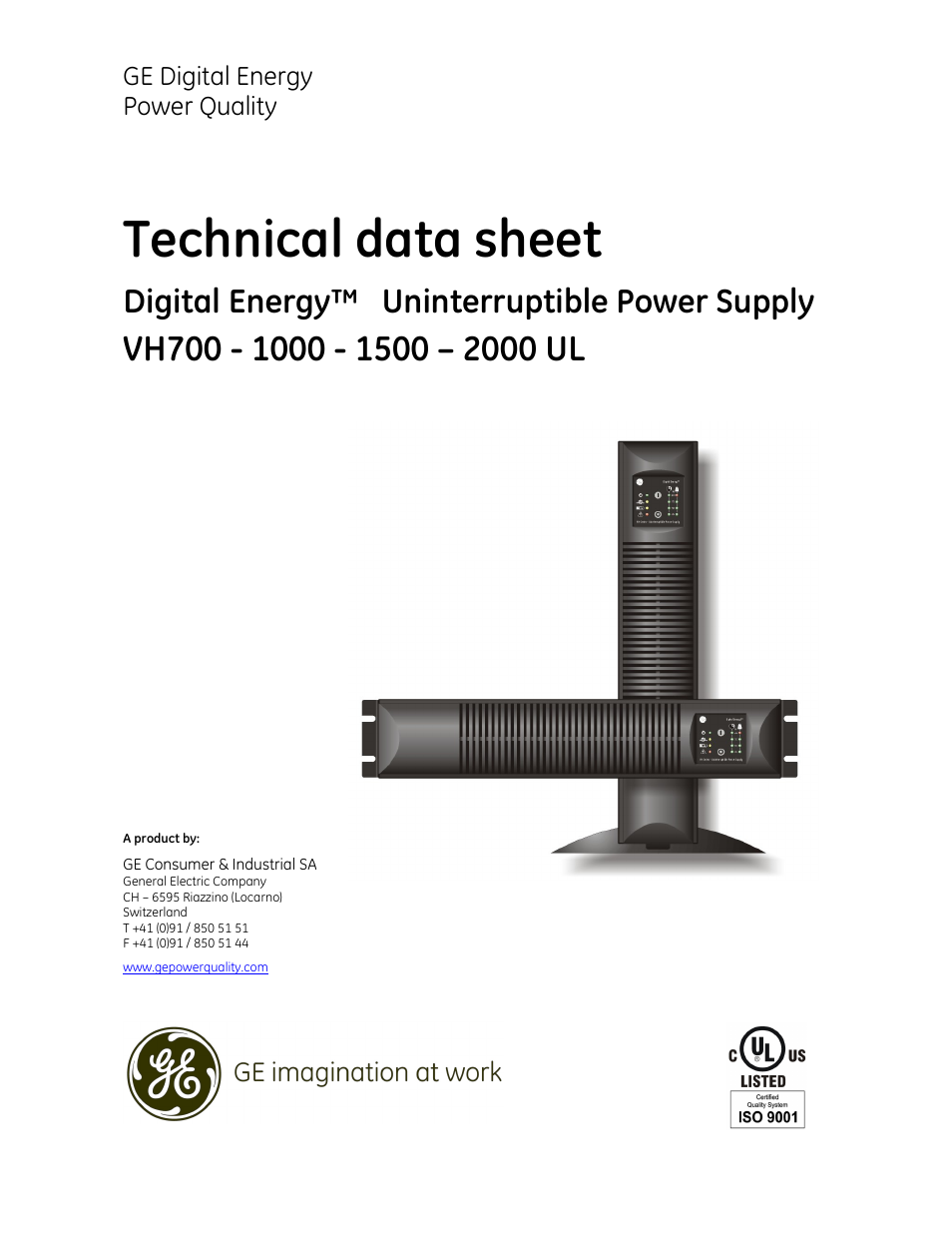 MaxPower Corp GE VH Series User Manual | 5 pages