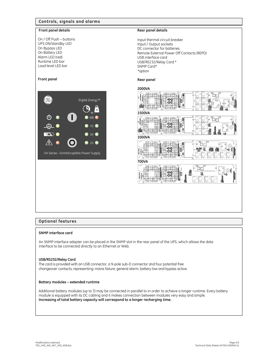 MaxPower Corp GE VH Series User Manual | Page 4 / 5