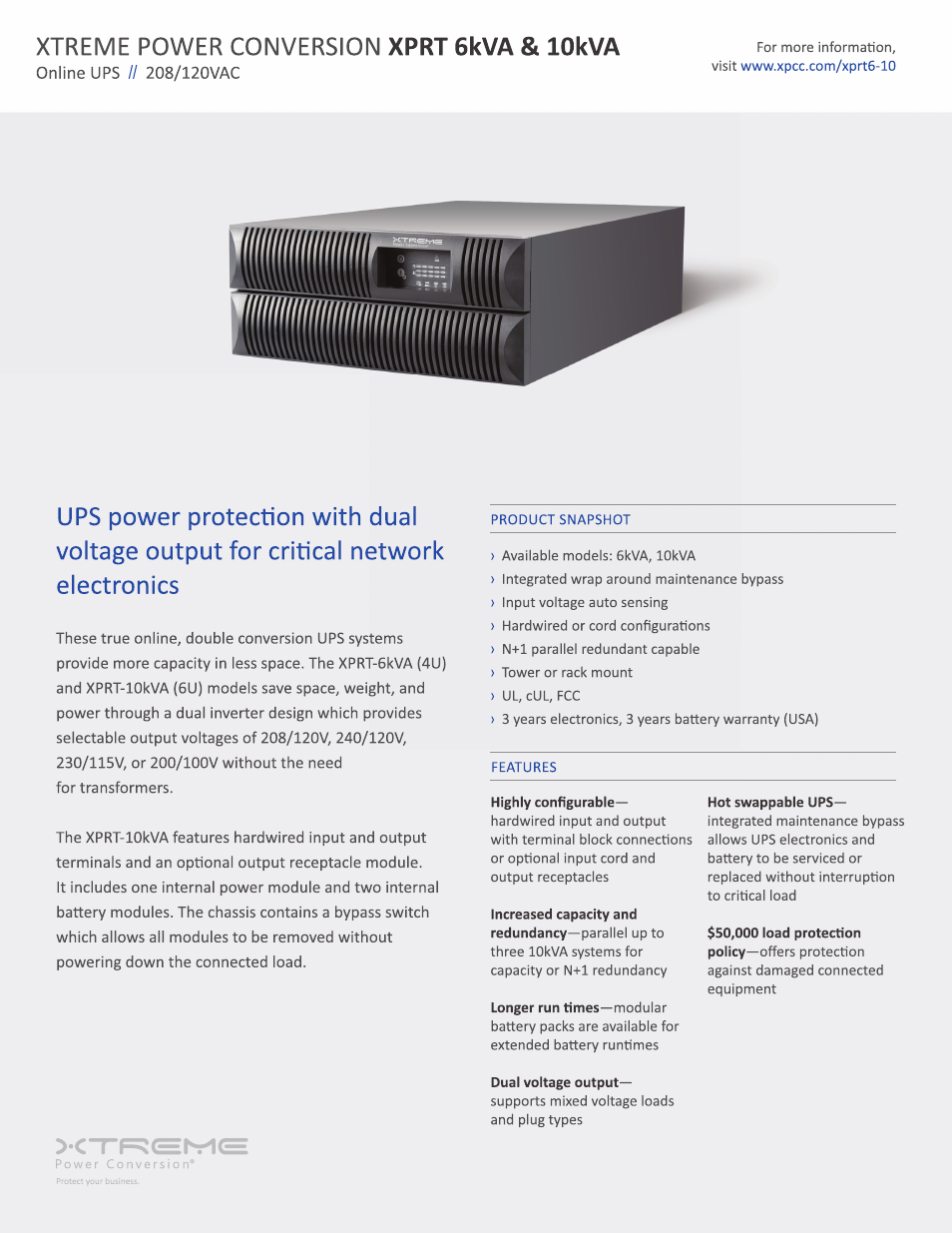 MaxPower Corp XPRT Series User Manual | 2 pages