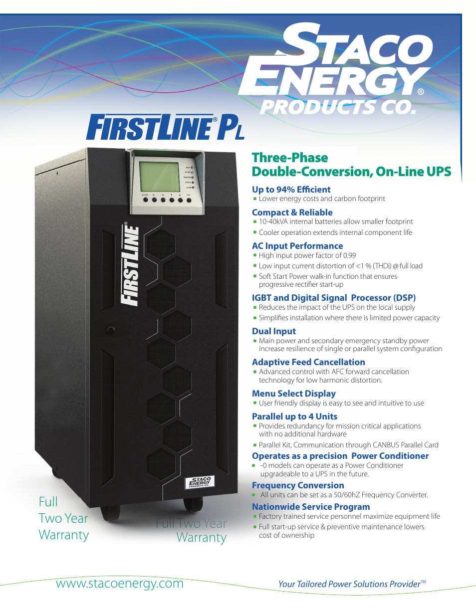 MaxPower Corp FirstLine PL User Manual | 4 pages