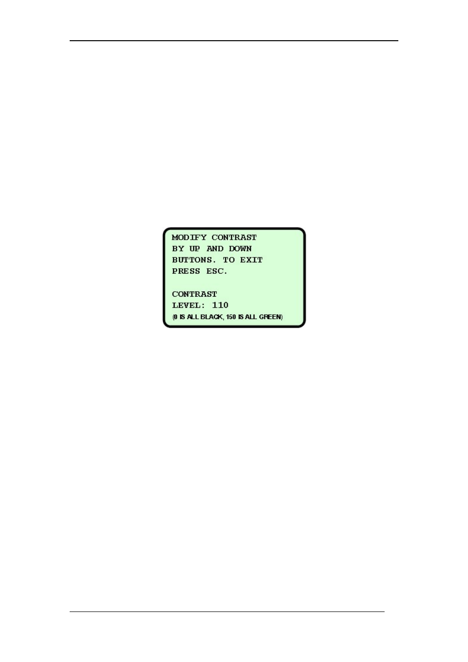 2 setting screen contrast, See “setting screen contrast | MaxPower Corp Gamatronic Power+ SA User Manual | Page 55 / 96