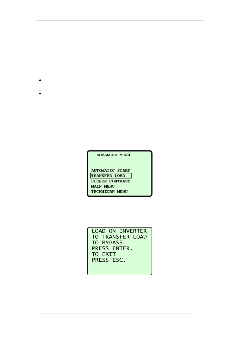 Miscellaneous functions, Manually entering or leaving bypass mode | MaxPower Corp Gamatronic Power+ SA User Manual | Page 64 / 96