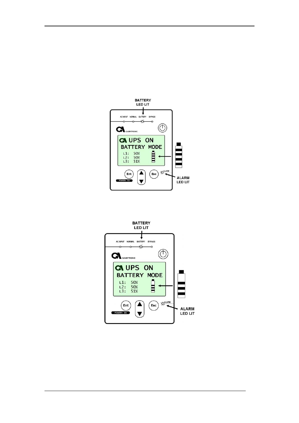 In the event of an ac power outage | MaxPower Corp Gamatronic Power+ SA User Manual | Page 66 / 96