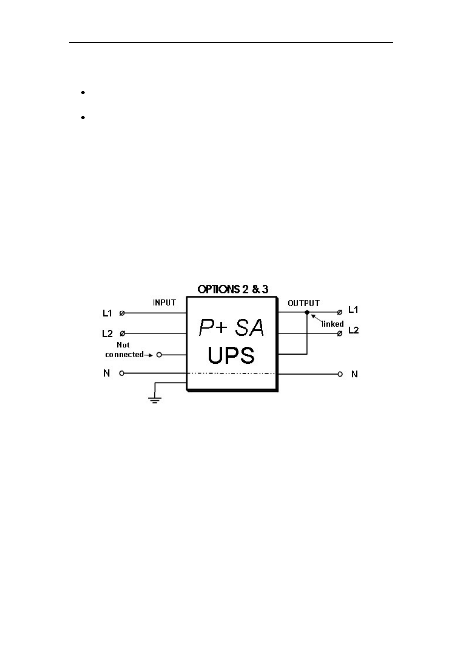 1 input and output wiring for two-phase operation, In section | MaxPower Corp Gamatronic Power+ SA User Manual | Page 90 / 96