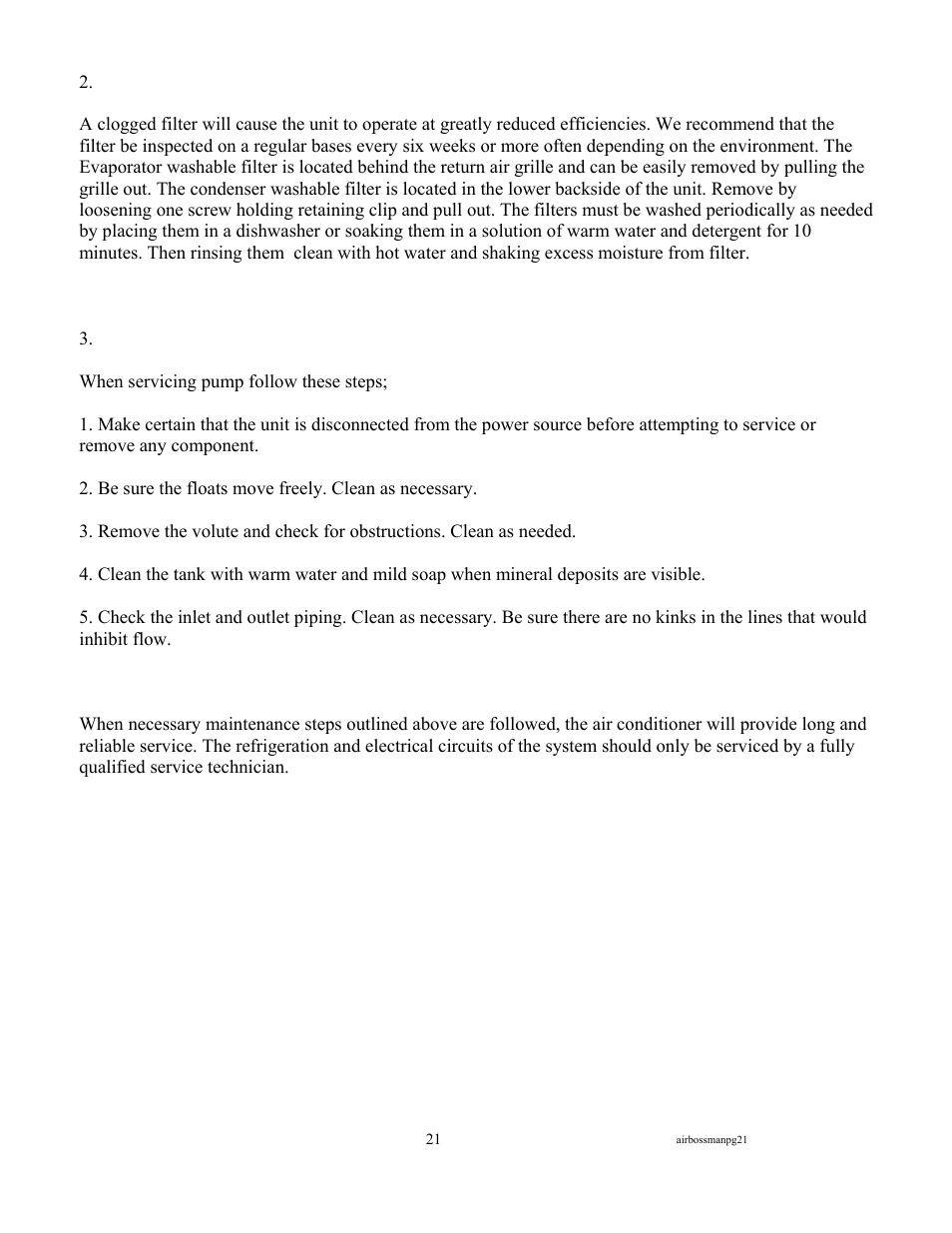 MaxPower Corp OceanAire Portable User Manual | Page 23 / 31