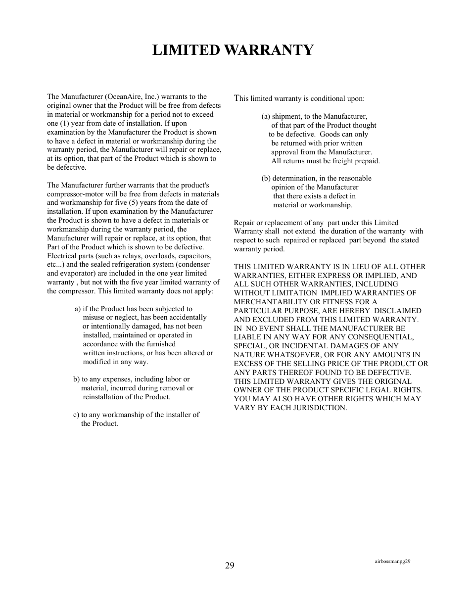 MaxPower Corp OceanAire Portable User Manual | Page 31 / 31