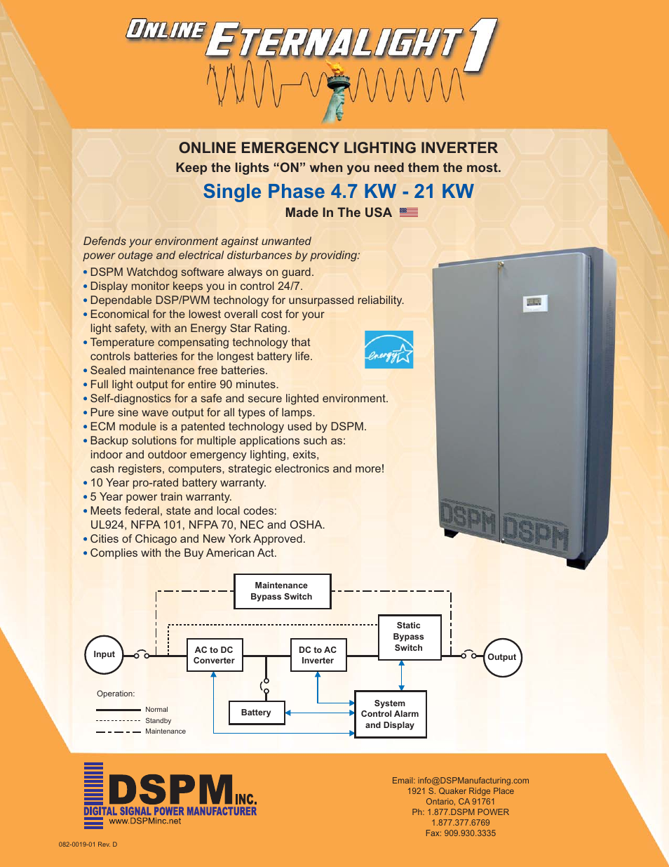 MaxPower Corp Eternalite1 User Manual | 2 pages