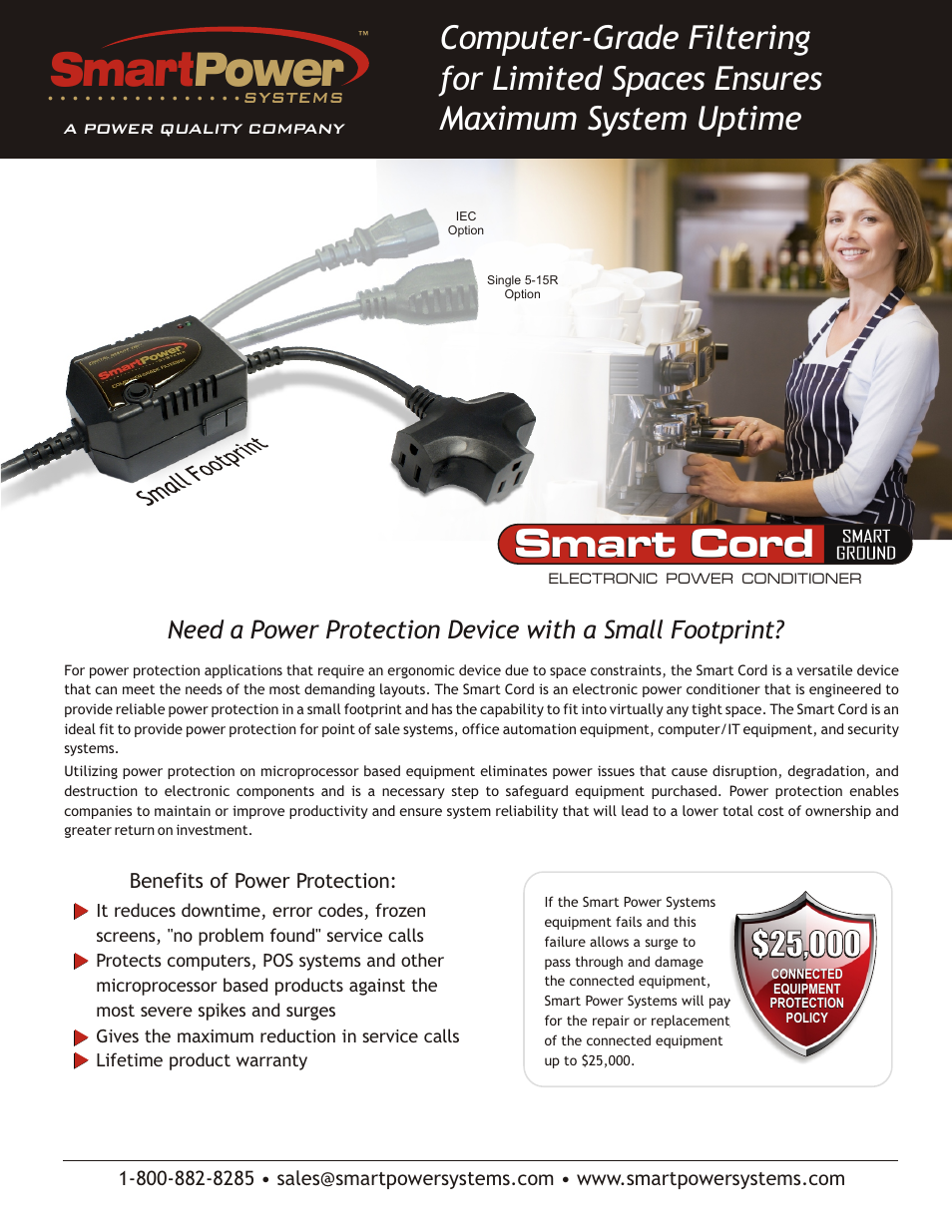 MaxPower Corp Smart Power TBF Smart Cord User Manual | 2 pages