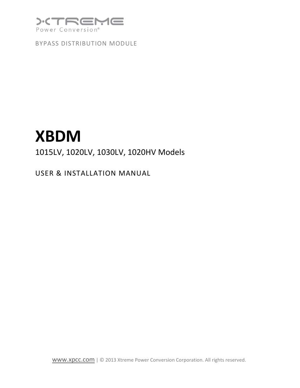 MaxPower Corp XBDM User Manual | 22 pages