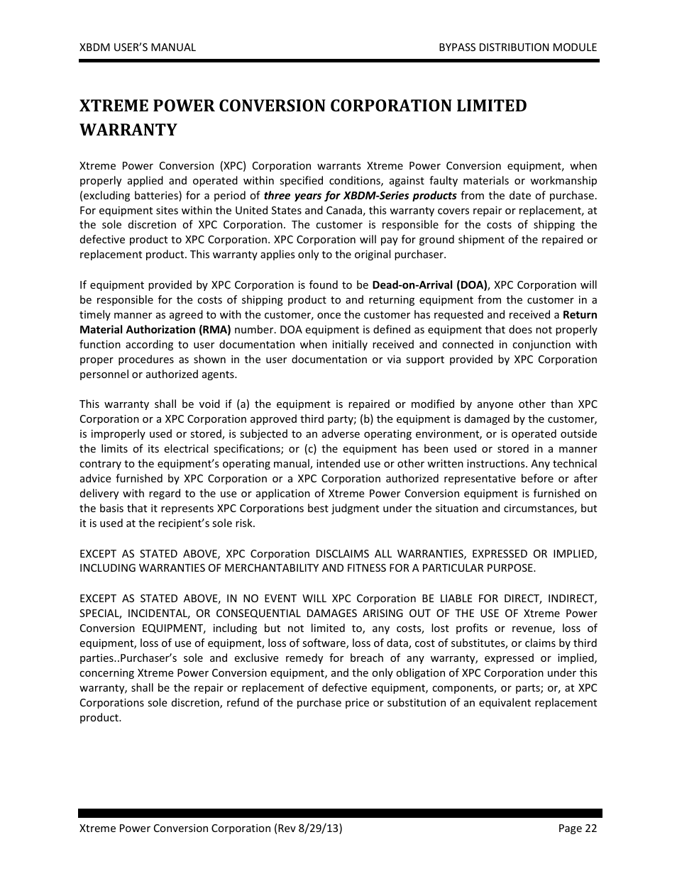 MaxPower Corp XBDM User Manual | Page 22 / 22