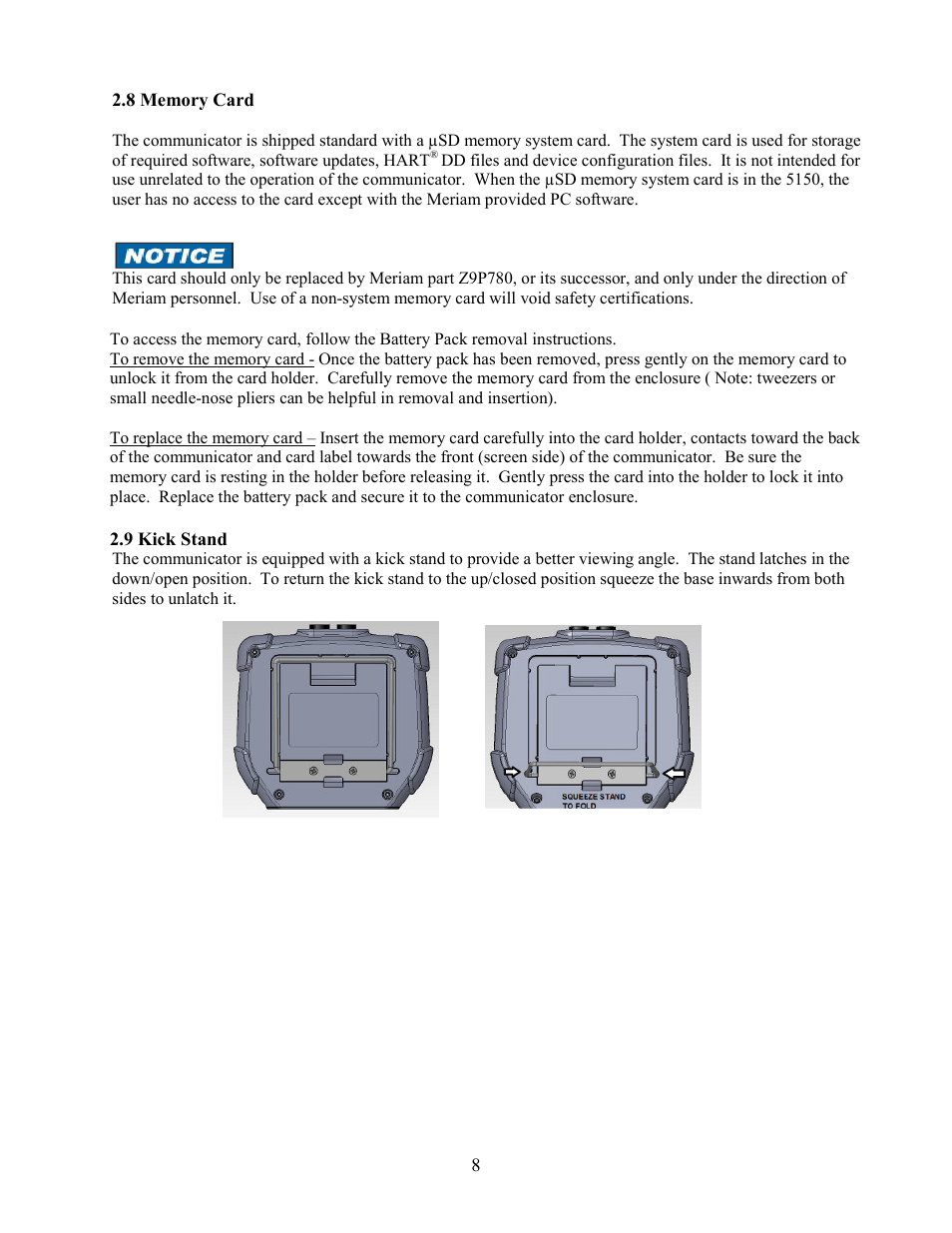 Meriam MFC5150 HART Communicator Manual User Manual | Page 14 / 45