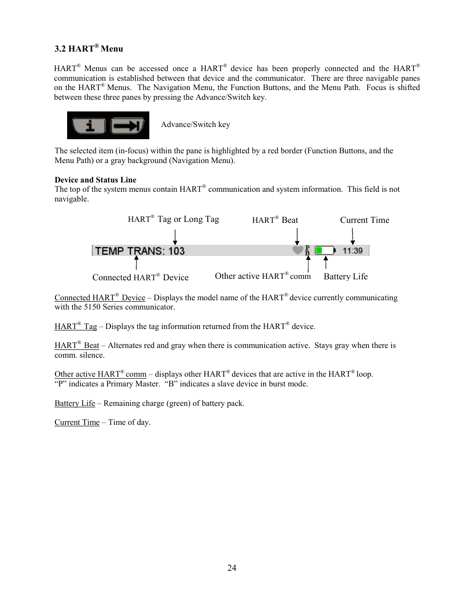 Meriam MFC5150 HART Communicator Manual User Manual | Page 30 / 45