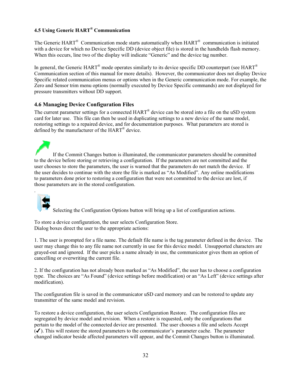 Meriam MFC5150 HART Communicator Manual User Manual | Page 38 / 45