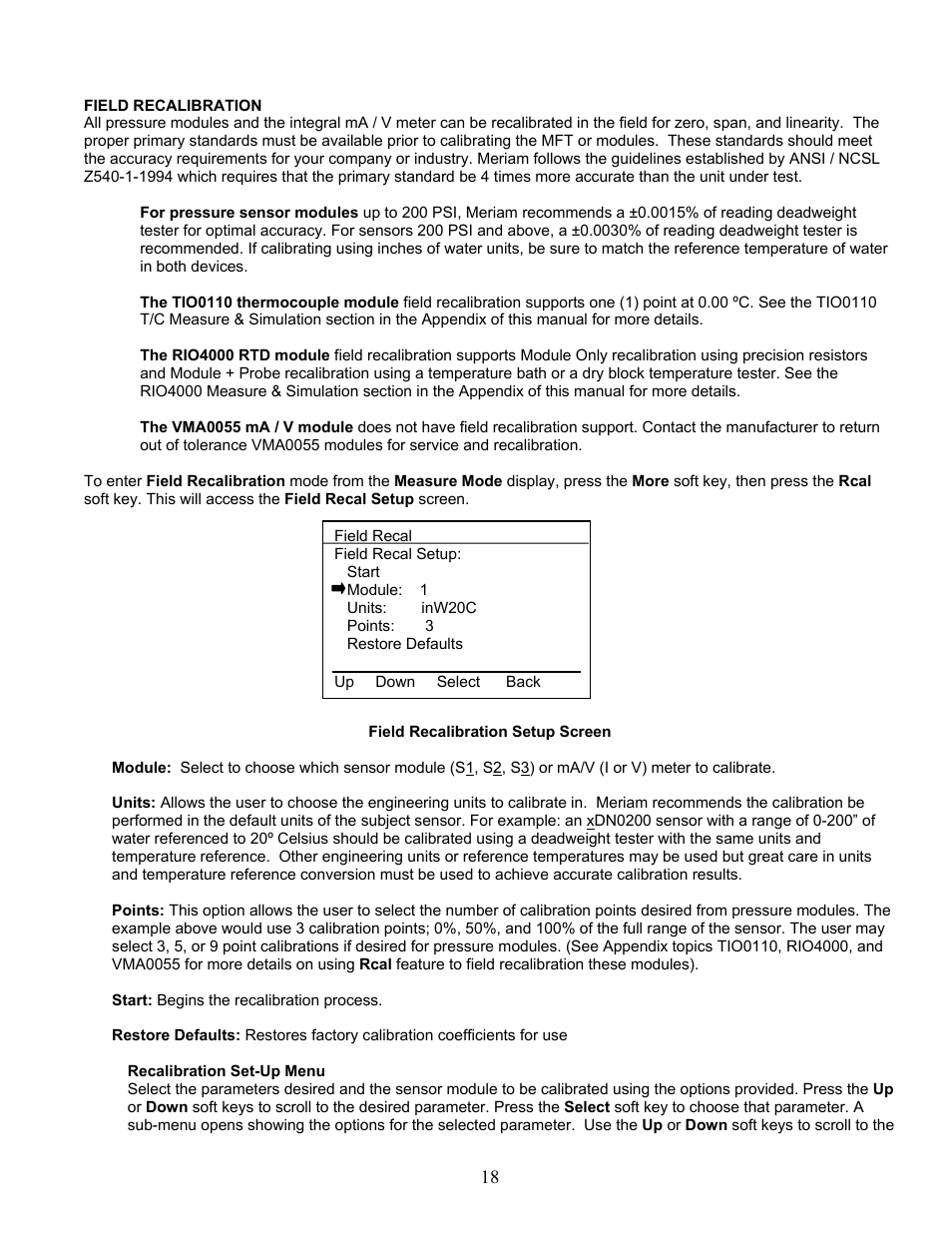 Meriam MFT 4010 Modular Calibrator_HART Communicator User Manual | Page 23 / 114