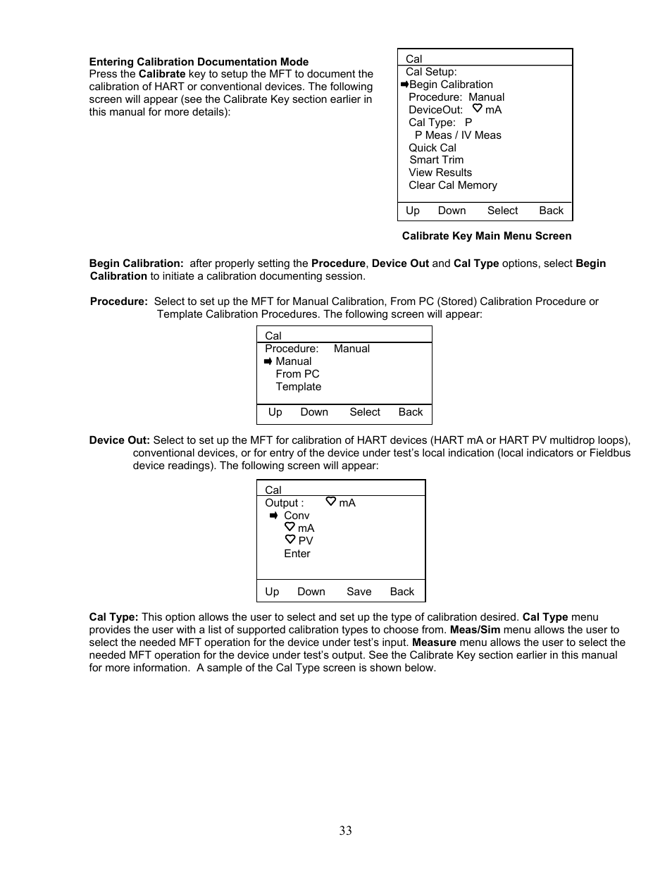 Meriam MFT 4010 Modular Calibrator_HART Communicator User Manual | Page 38 / 114