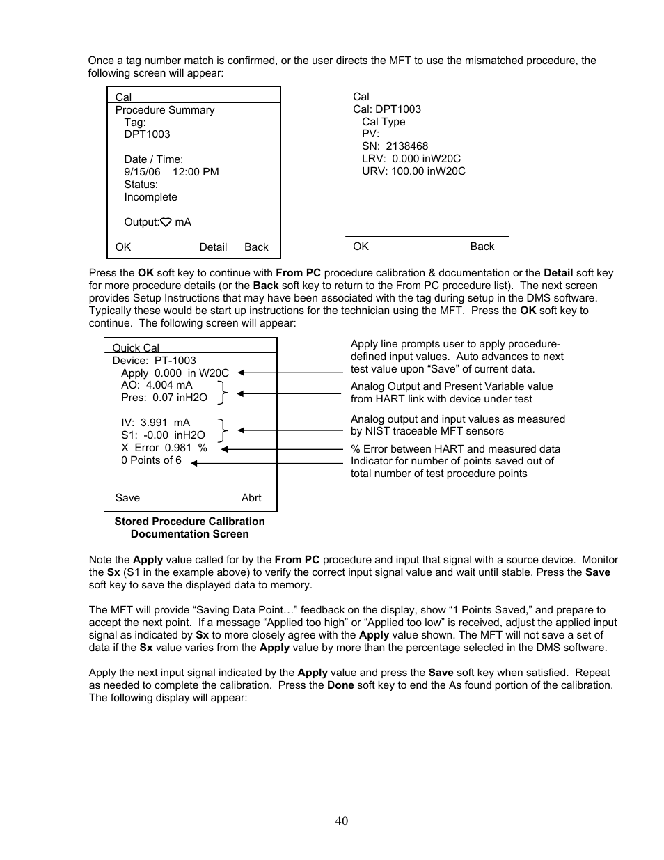 Meriam MFT 4010 Modular Calibrator_HART Communicator User Manual | Page 45 / 114