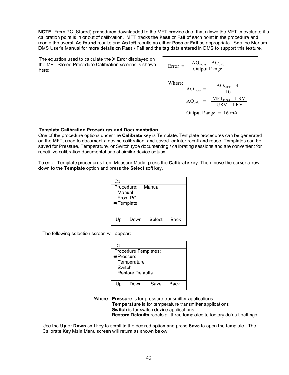 Meriam MFT 4010 Modular Calibrator_HART Communicator User Manual | Page 47 / 114