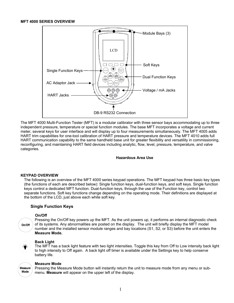 Meriam MFT 4010 Modular Calibrator_HART Communicator User Manual | Page 6 / 114