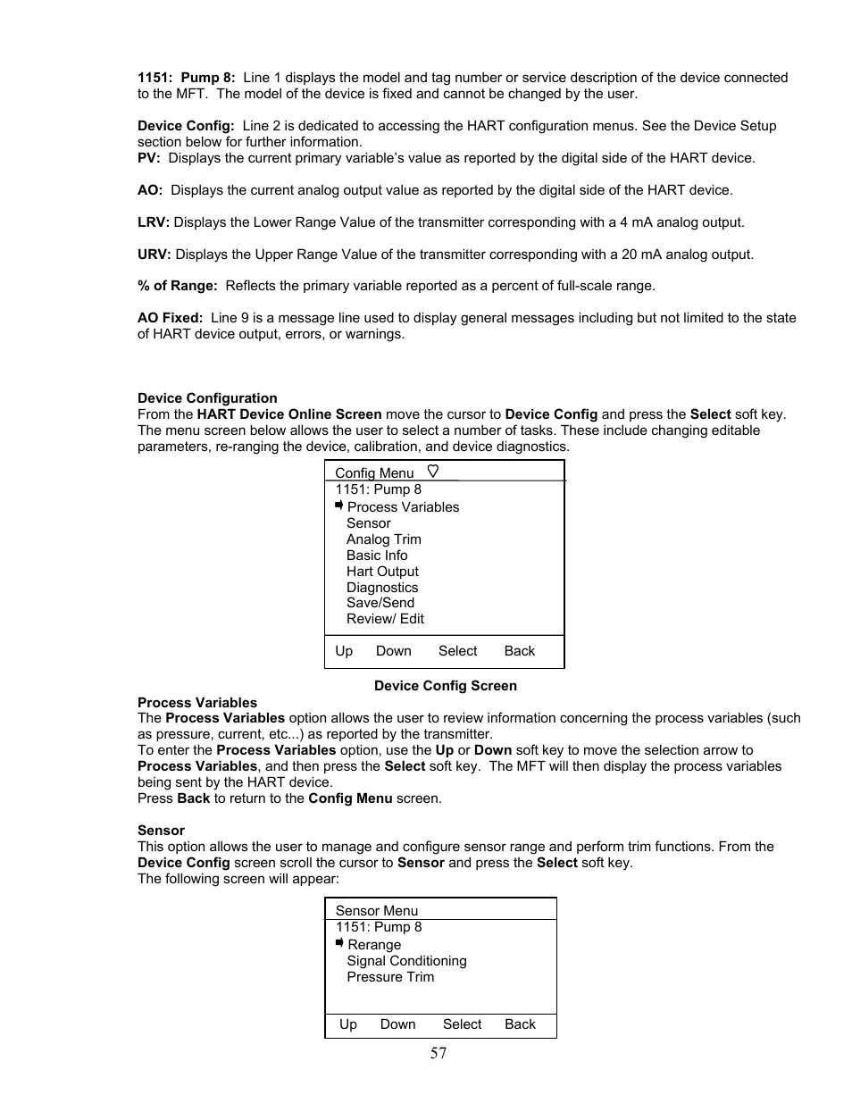 Meriam MFT 4010 Modular Calibrator_HART Communicator User Manual | Page 62 / 114