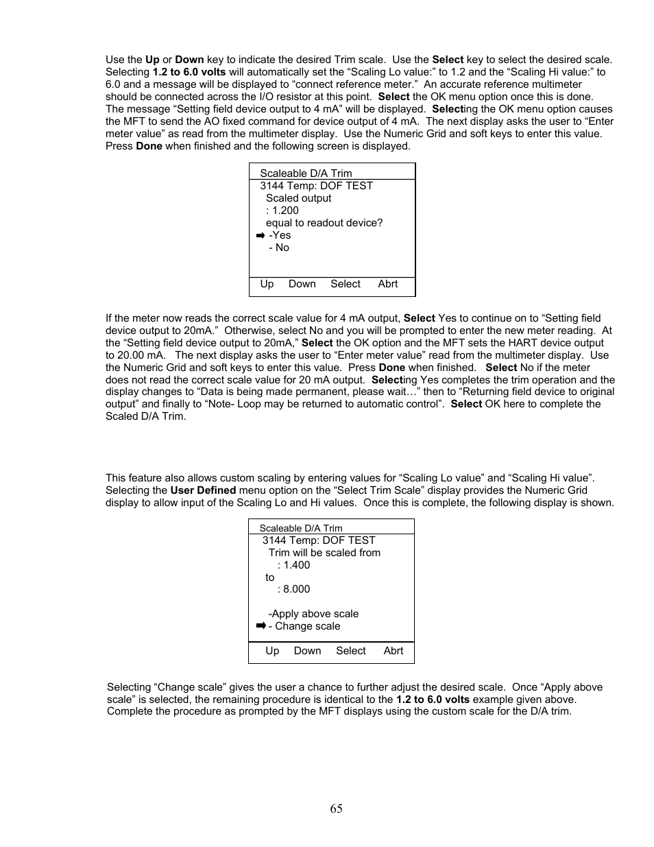 Meriam MFT 4010 Modular Calibrator_HART Communicator User Manual | Page 70 / 114