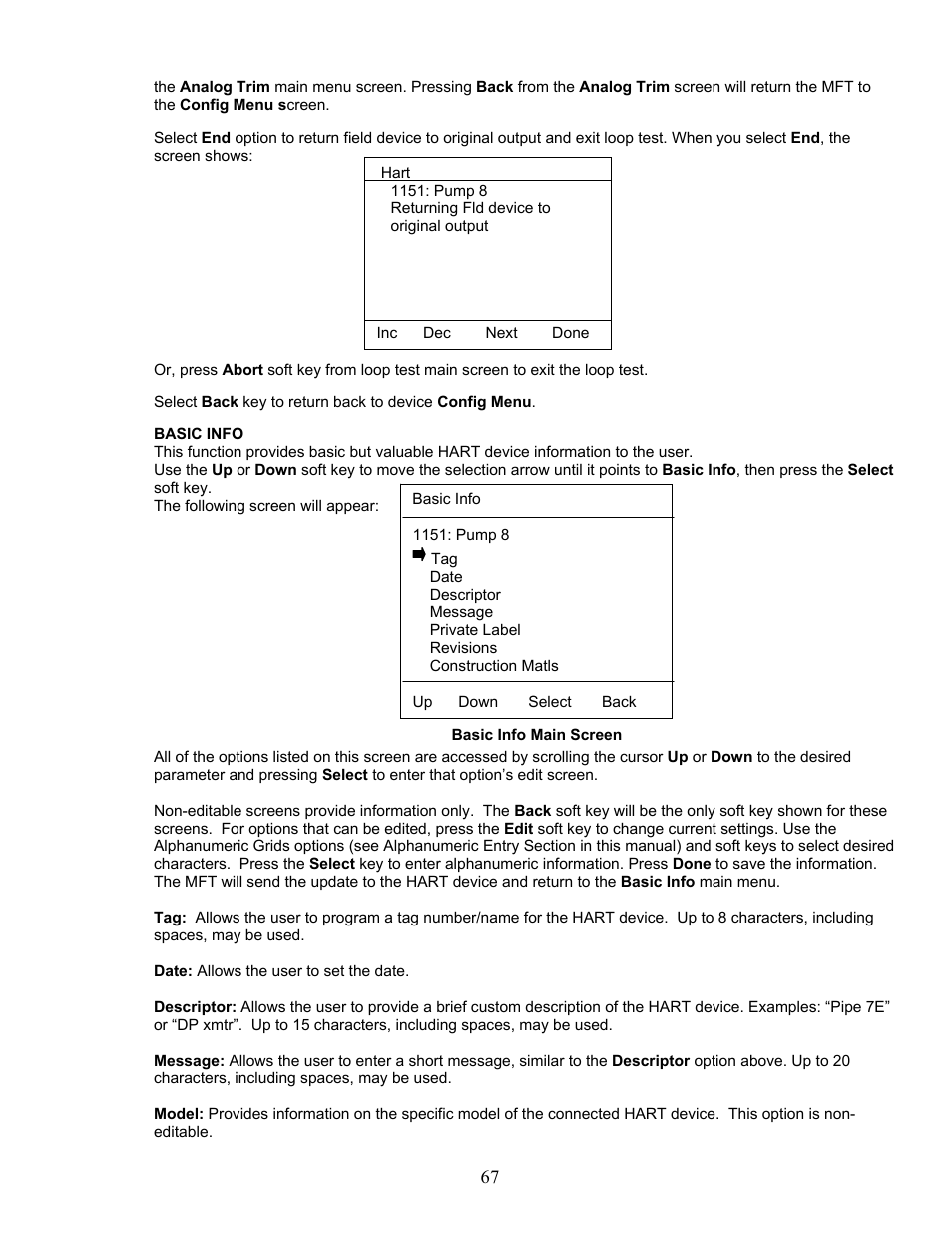 Meriam MFT 4010 Modular Calibrator_HART Communicator User Manual | Page 72 / 114