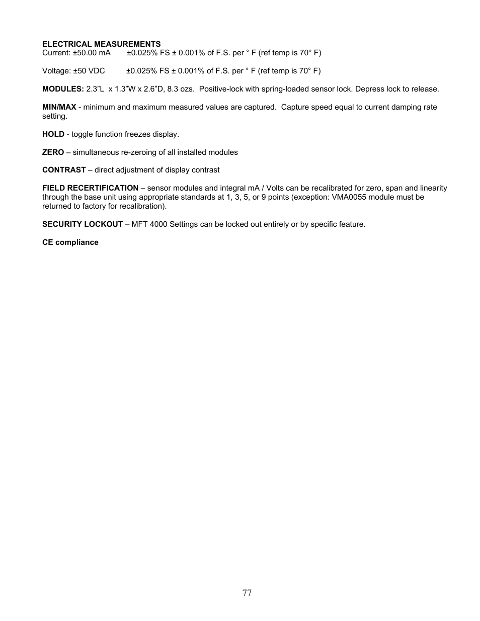 Meriam MFT 4010 Modular Calibrator_HART Communicator User Manual | Page 82 / 114