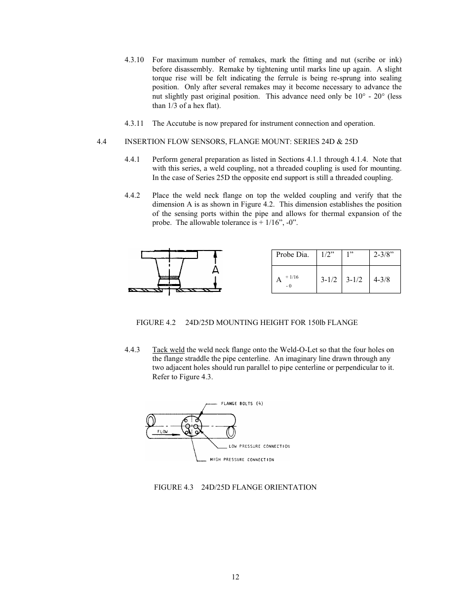 Meriam 70H_72H High Pressure Wet Tap Accutubes with Integral 3-Valve Head and Optional RTD User Manual | Page 12 / 31