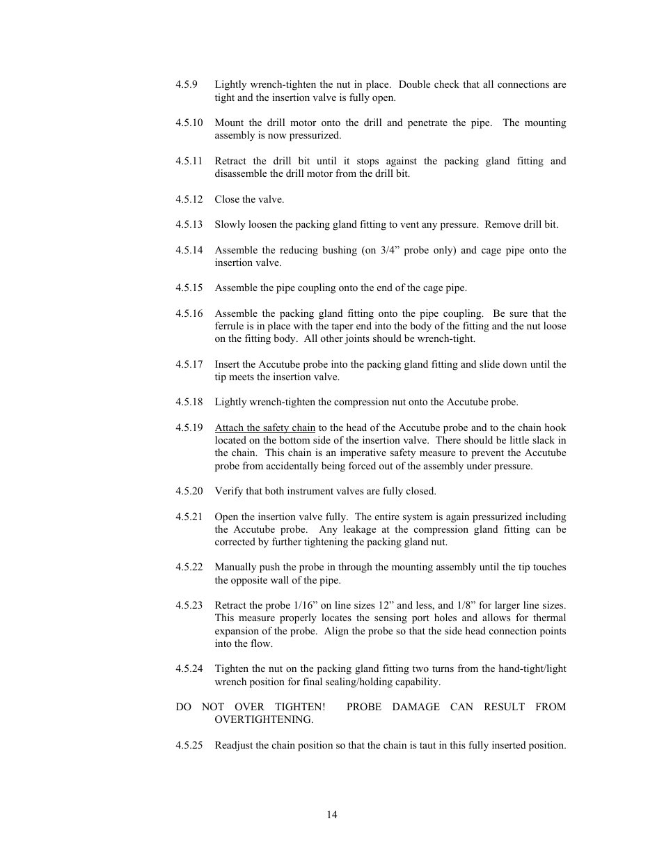 Meriam 70H_72H High Pressure Wet Tap Accutubes with Integral 3-Valve Head and Optional RTD User Manual | Page 14 / 31