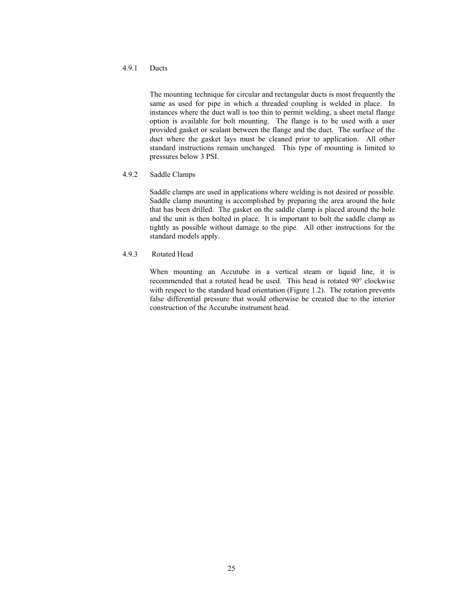 Meriam 70H_72H High Pressure Wet Tap Accutubes with Integral 3-Valve Head and Optional RTD User Manual | Page 25 / 31