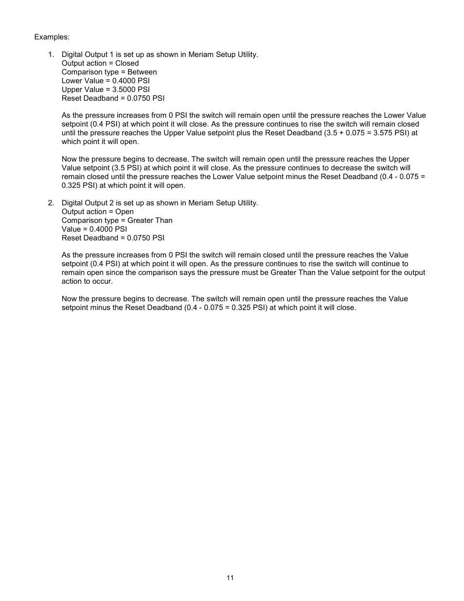 Meriam M1500 Digital Pressure Transmitter User Manual | Page 15 / 27