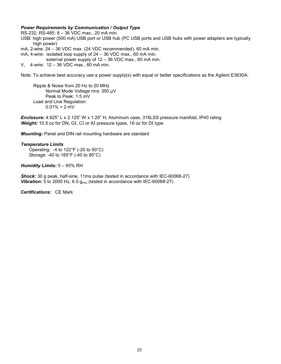 Meriam M1500 Digital Pressure Transmitter User Manual | Page 27 / 27