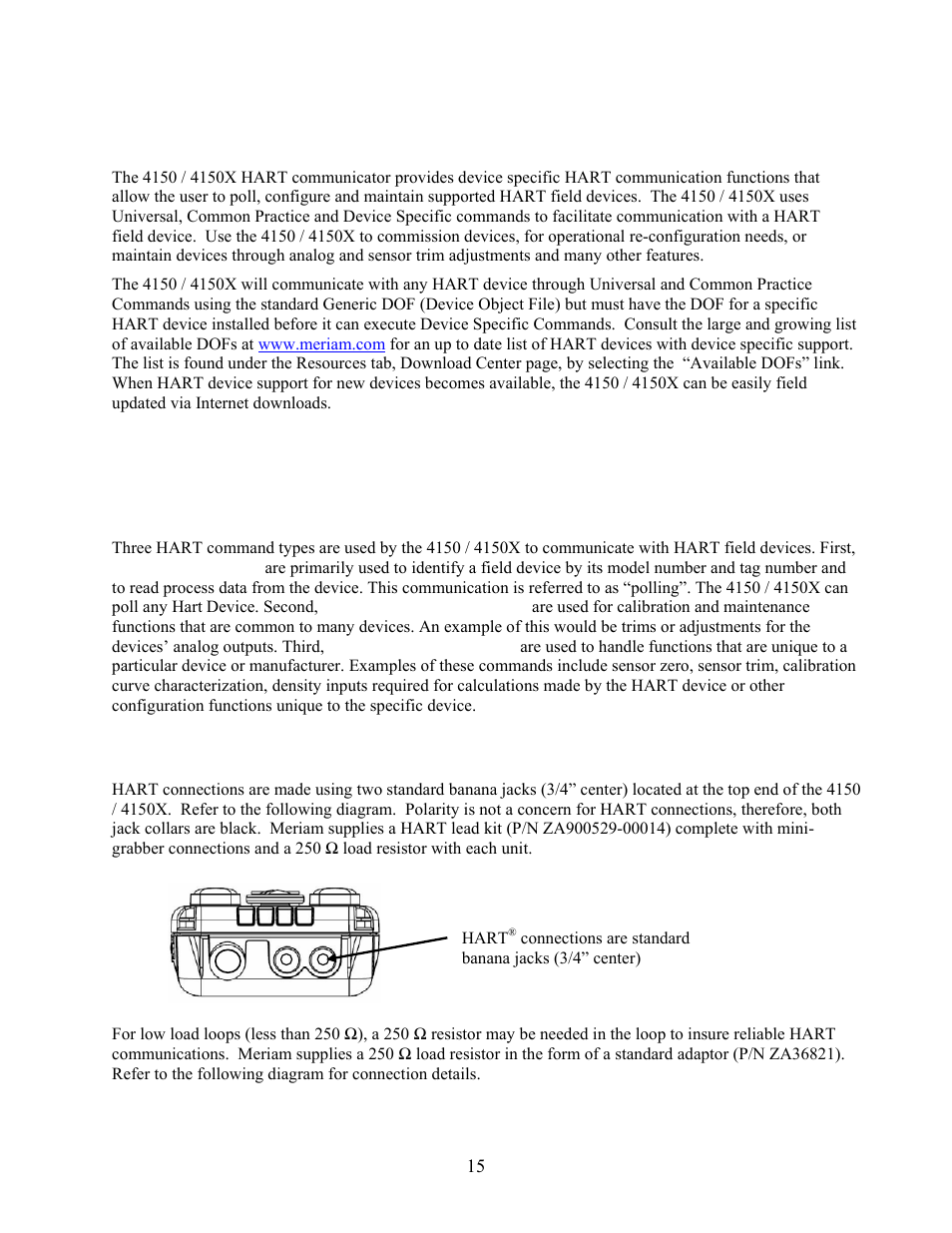 Hart | Meriam 4150X ATEX I.S. Certified HART Communicator User Manual | Page 19 / 40