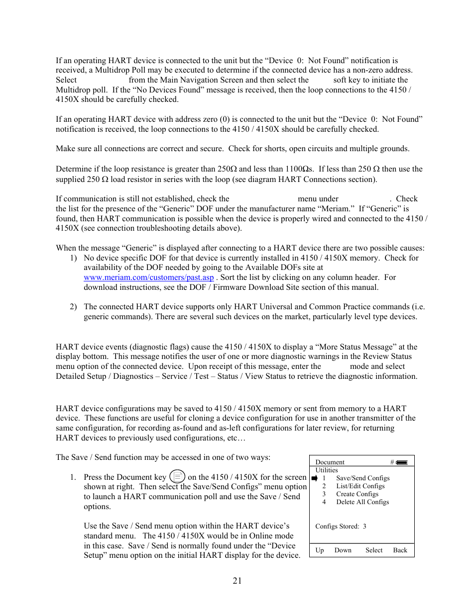 Meriam 4150X ATEX I.S. Certified HART Communicator User Manual | Page 25 / 40