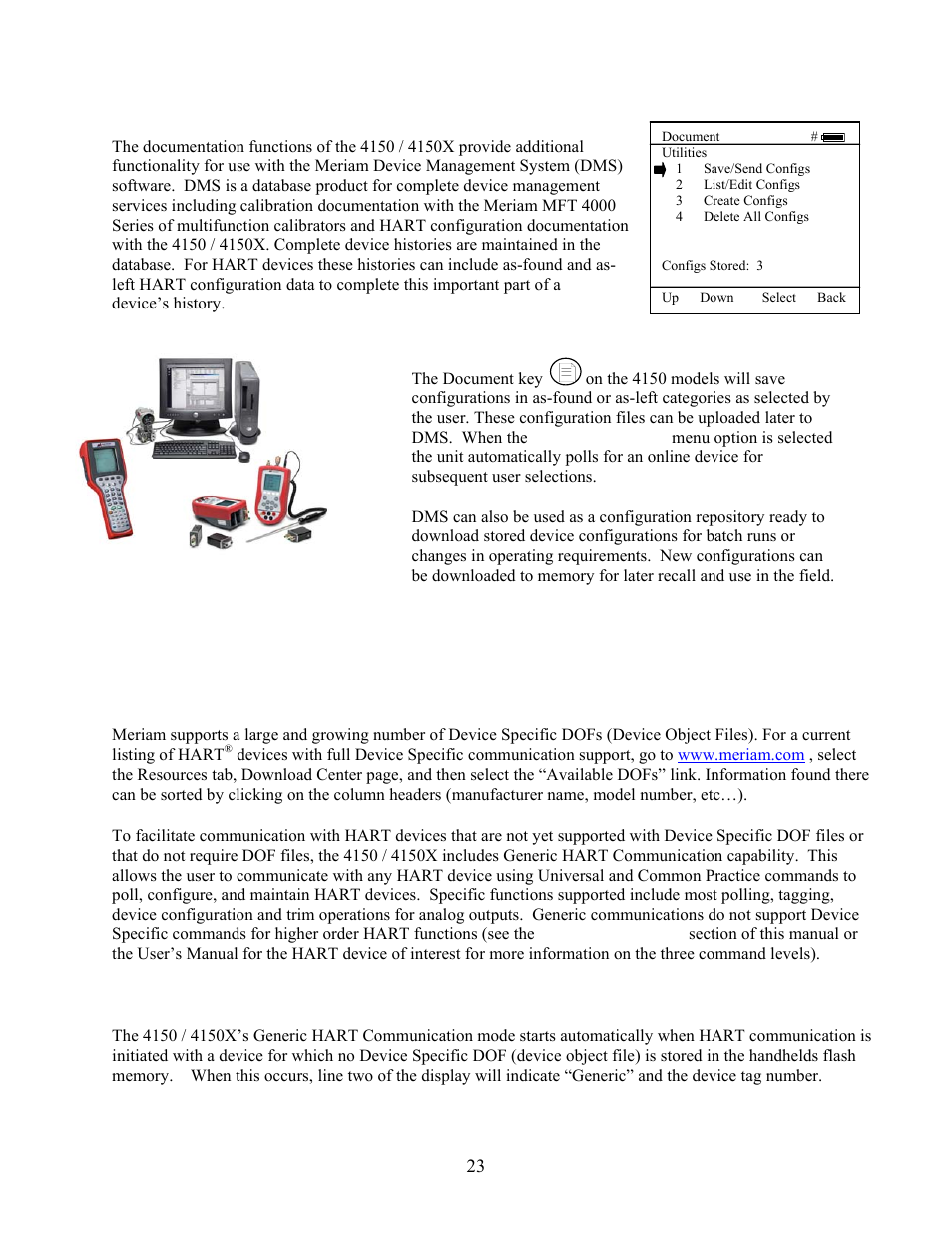 Communications | Meriam 4150X ATEX I.S. Certified HART Communicator User Manual | Page 27 / 40