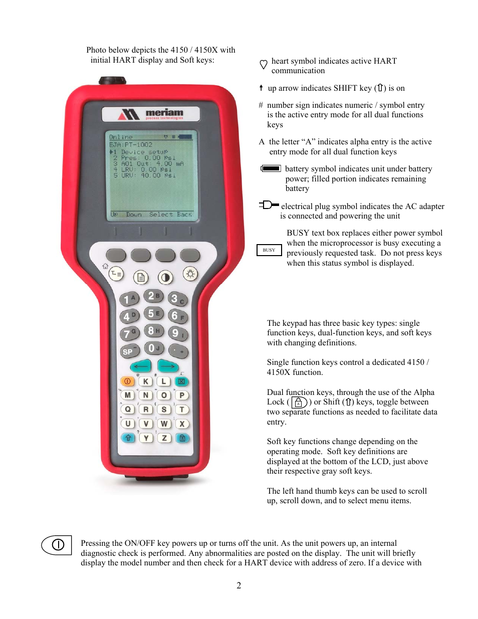 Meriam 4150X ATEX I.S. Certified HART Communicator User Manual | Page 6 / 40