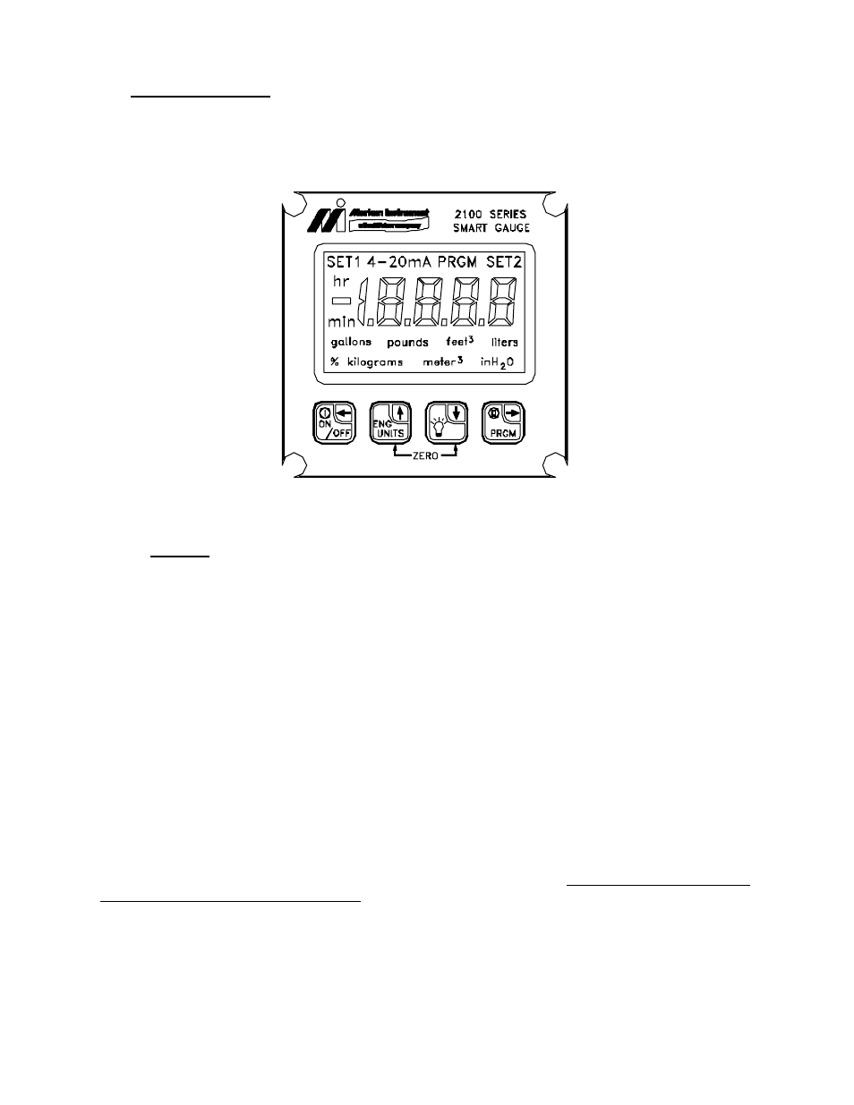 4 front panel | Meriam M2110F SMART FLOW GAUGE User Manual | Page 7 / 36