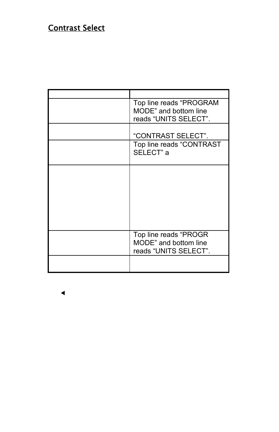 Contrast select | Meriam M2 – Series Smart Manometer User Manual | Page 21 / 40
