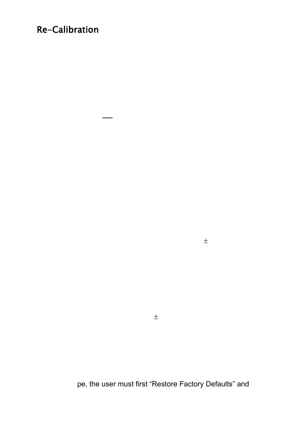 Re-calibration | Meriam M2 – Series Smart Manometer User Manual | Page 24 / 40