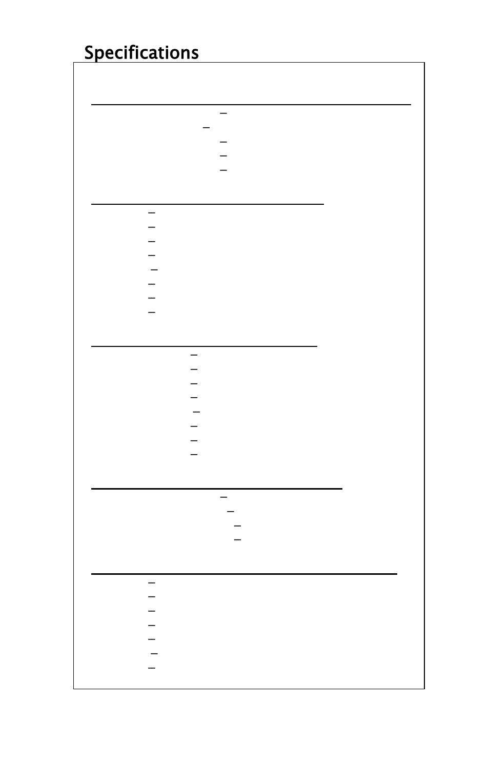 Specifications | Meriam M2 – Series Smart Manometer User Manual | Page 29 / 40