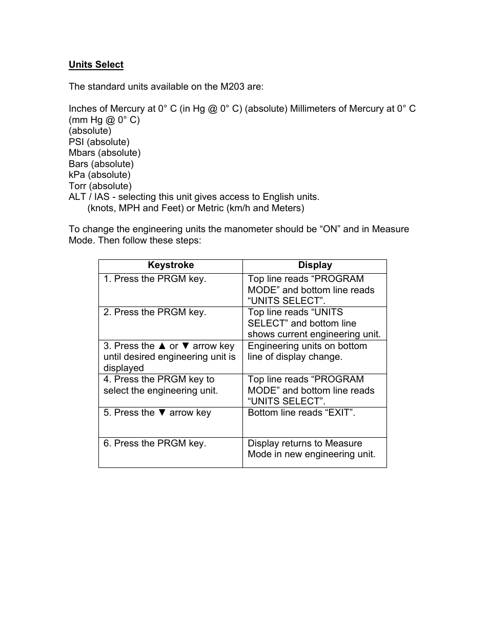 Meriam M203 Altimeter Indicated Air Speed Tester User Manual | Page 12 / 32