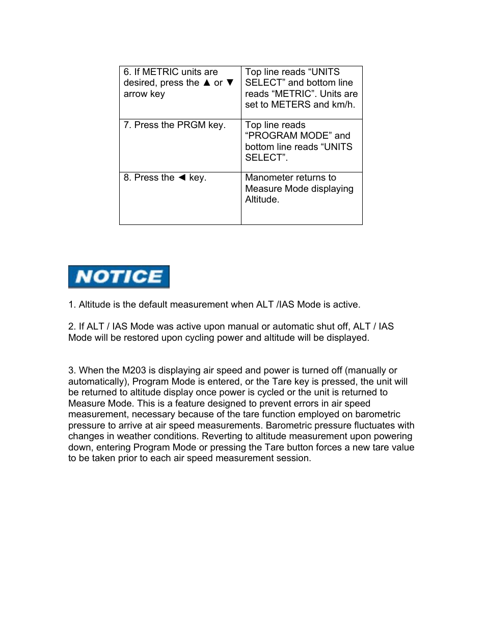 Meriam M203 Altimeter Indicated Air Speed Tester User Manual | Page 14 / 32