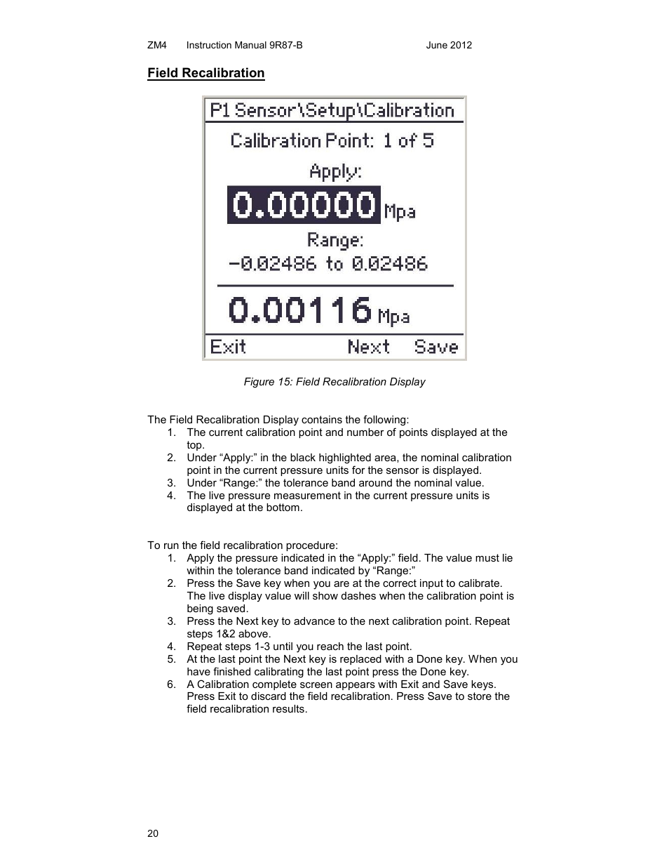 Meriam M4 Series Precision Calibrator Data Logger Manual User Manual | Page 20 / 40