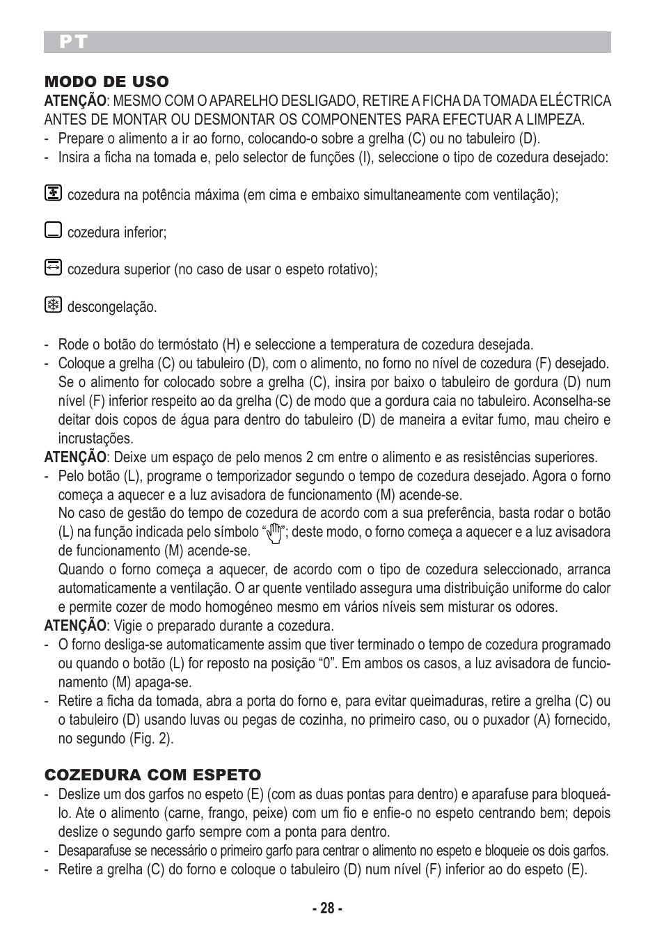 ARIETE Bon Cuisine 300 Metal User Manual | Page 30 / 54