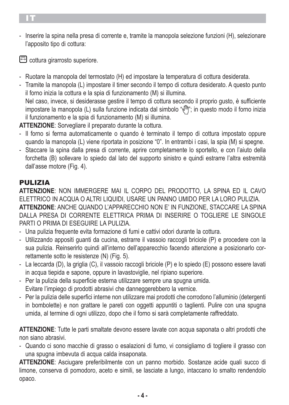 ARIETE Bon Cuisine 300 Metal User Manual | Page 6 / 54