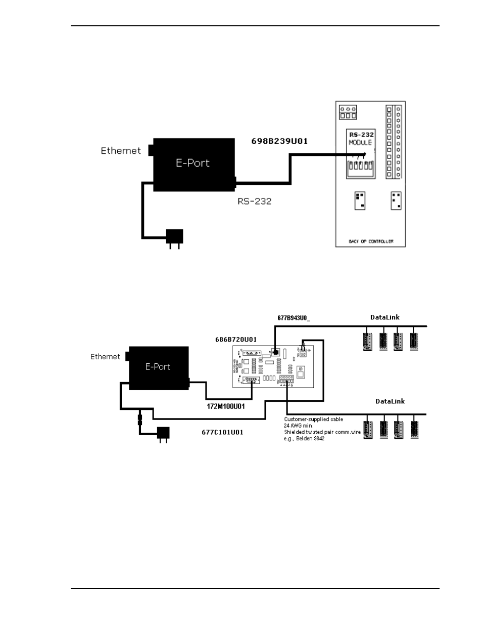 2 53sl6000 rs-232 port, 3 datalink network | Micromod Micro-DCI: EP1000A E-Port User Manual | Page 11 / 56