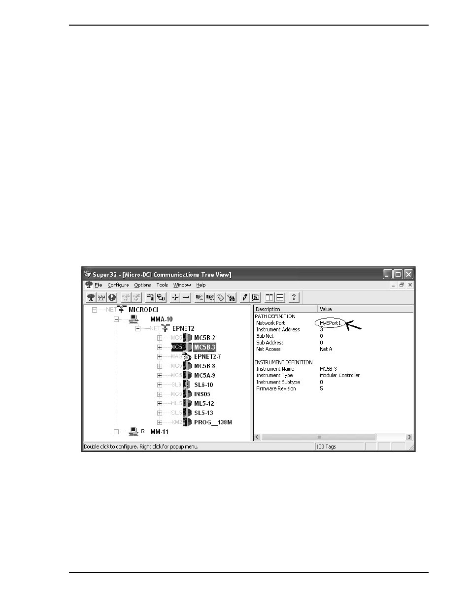 3 network management, 1 use super32 to find an instrument’s e-port | Micromod Micro-DCI: EP1000A E-Port User Manual | Page 41 / 56