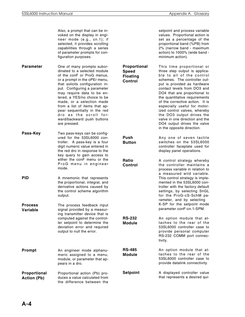 Micromod Micro-DCI: 53SL6000 Single Loop Controller User Manual | Page 115 / 138