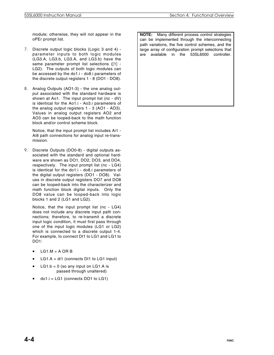 Micromod Micro-DCI: 53SL6000 Single Loop Controller User Manual | Page 43 / 138